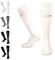 COMPRESSION FOR ATHLETES Bambus Kompressionsstrümpfe für Männer und Frauen - Überlegener für den täglichen Gebrauch, Reisen, Flüge, Schwangerschaft, Sport, Hergestellt in der EU, Weiß, L