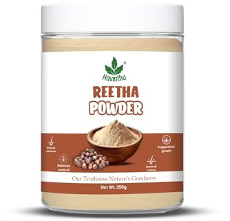 Havintha Natural Reetha/Soap Nut Powder For Hair Wash, 227 G |