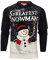Xact Mens Greatest Snowman' Christmas/Xmas Jumper (Blue) L