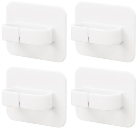 Cabilock 4pcs Spray Bottle Holder Wall Mount Adhesive Spray Bottle Rack Wall Hanger Hooks Multipurpose Hook Bathroom Storage Hooks Cleaning Supplies Organizer Umbrella Hook Towel Hooks