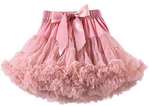 Coralup Little Girls Layered Petticoat Pettiskirts Fluffy Baby Tutu Ballet Dance Mini Skirt 1-10Years