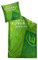VfL Wolfsburg - Bettwäsche 'Arbeit Fussball Leidenschaft' grün - Oeko-TEX Zertifiziert - 80x80cm Kissen - 135x200cm Decke