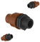 Kirchhoff | 3 x M-Kupplung | Fitting für Tröpfchenbewässerung | Klemmverbindung für Drip-Bewässerung | Made in EU | Garten-Bewässerungssystem