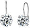Limerencia Titan Ohrhänger Ohrringe, G23 Leichte Zirkonia Tropfen Ohrringe, Medizinisch Hängend Ohrringe für Damen (Silber 8 mm CZ)