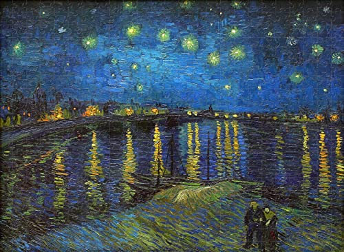 Adult Jigsaw 1500 Pieces Rhine Starry Night Challenging Jigsaw And Family Game Puzzle Combination