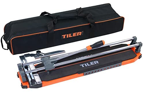 TILER Fliesenschneider 630mm, die Schneidstärke der manuelle Fliesenschneidmaschine ist 12mm, robuste Bauweise, rutschfeste Basis, kostenlose Nylontasche 8106X/25
