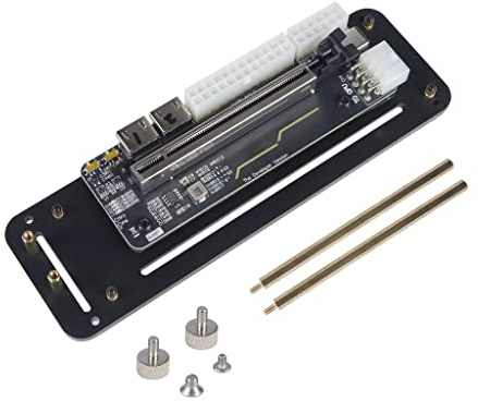 JMT Support de carte graphique externe M.2 WiFi (A/E Key) avec câble élévateur PCIe 3.0 4X PCI-E x4 compatible avec ITX STX NUC VEGA64 GTX1080ti (25 cm, station d'accueil Mini PCIe)
