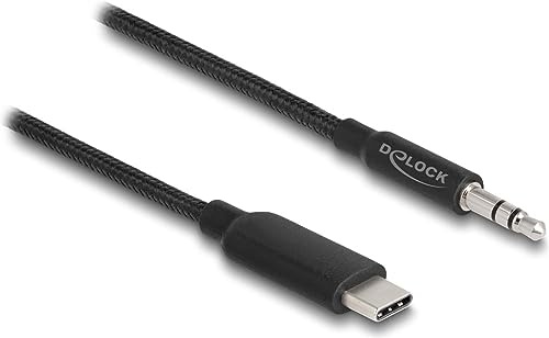 Delock Audio Stereo Kabel USB Type-C Stecker zu Klinkenstecker 3,5mm 3 Pin 1 m