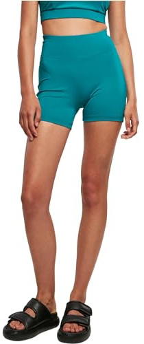 Urban Classics Damen Shorts Ladies Recycled High Waist Cycle Hot Pants watergreen 5XL
