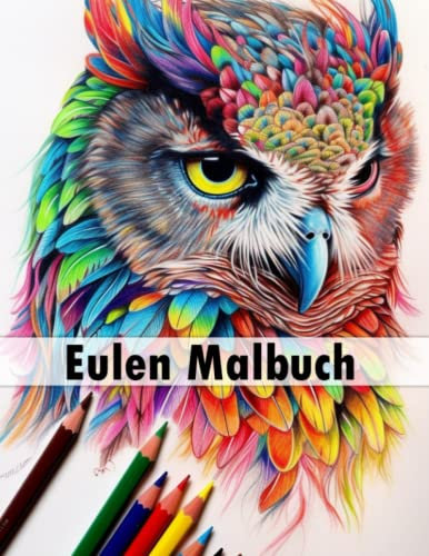 50 Eulen Malbuch für Erwachsene: zum Ausmalen, Stressabbau und Entspannung, Ausmalbuch für Jung und Alt: Geschenk für Familie und Freunde mit einzigartigen Motiven