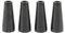 Flux Core Gasless Nozzle, 4Pcs KP1939-1 Gaslose, Selbstschützende Düse aus Phenolkunststoff, für MIG-Schweißbrenner 100L