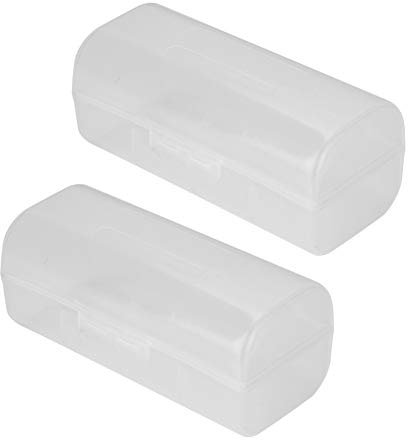 RvSky 2PCS 26650 Battery Box, Battery Storage Box, Waterproof, Lightweight and Small Size, Easy To Carry and Use, Strong and Durable, Can Store 1PC 26650 Battery