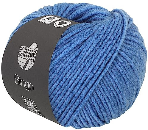 LANA GROSSA Bingo | Extrafeine Merinowolle waschmaschinenfest und filzfrei | Handstrickgarn aus 100% Schurwolle (Merino extrafein) | 50g Wolle zum Stricken & Häkeln | 80m Garn FB 764