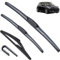 Juego de 3 escobillas de limpiaparabrisas delanteras y traseras compatible con Mini Cooper R56 Hatch 2007-2011 cepillos for ventana de parabrisas 19 18 10 