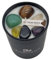Handgefertigte 7 Chakra Edelstein Sandelholz Duftkerze 220 g Sojawachs im Glas | Harmonie Liebe Meditation