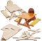 Baker Ross FX647 Eichhörnchen-Futterstelle-Bausatz für hölzerne Picknicktische - 1 Bausatz, Gartenbastelarbeiten und Tierfutterstelle für Kinder zum Selbermachen