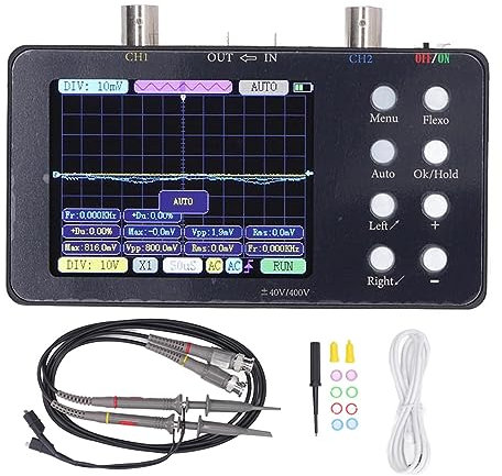 Oscilloscopio Portatile Portatile per Tablet Oscilloscopio Automatico Digitale a Doppio Canale da 3,2 Pollici Frequenza di Campionamento 50M