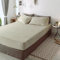 Nayoroom Spannbettlaken Plüsch 90x200cm Beige Flauschig Fleece Winter Spannbetttuch Cashmere Touch Flanell Bettlaken für Boxspringbett Topper Matratze bis 25cm