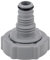 APOMOONS P6H1419 Ablassventil, Entwässerungsadapter zum Ablassen von Poolschlauch-Adapterschlauch-Rohr-Ablassventil-Anschluss, P6H1419 Schlauchadapter Anschlussadapter (grau Ø 32 mm)