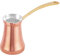 Türkische Premium-Kaffeekanne (Cezve/Ibrik) aus Kupfer, handgefertigt, multifunktional, griechische und arabische Kaffeemaschine, Herd Briki, Chai Warmer, Türkei, Top-Design, Copperbull Crafted