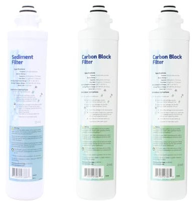 Aqua Flo Platinum QCRO Komplettes RO-Filter-Ersatzset, 50 GPD Umkehrosmose-Membran