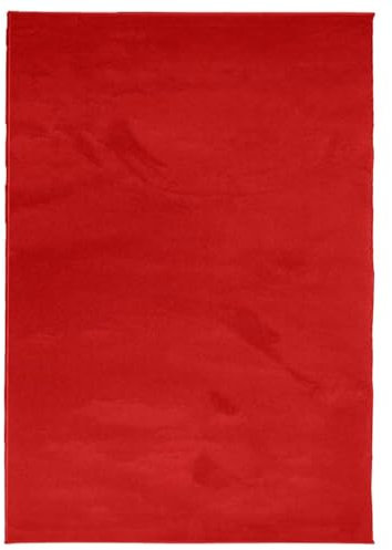 vidaXL Teppich Oviedo Kurzflor Rot 120x170 cm