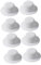 BESTonZON 8 Pcs Hat Embryo Small Top Hat Mini Felt Top Hats Honeycomb Bells DIY Tops Hats Black Caps Mini Cowboy Hats for Shooters Bottle Cover Doll Bucket Hat Brushed White Modern Toy