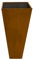 Köhko® Designer-Pyramidenkübel aus Cortenstahl Vina Höhe von 114cm | Pflanztopf in Edelrost-Optik