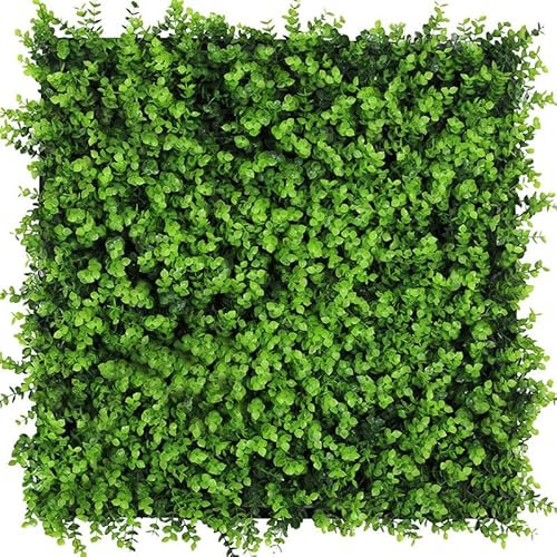 PROVISTON Akustik 3D Wandpaneele 520 x 520 x 50 mm Pflanzenwand Kunststoff Buchsbaum Grün Modulare Wandpaneele