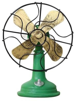 HOLIDYOYO Ventilador De Mesa Vintage Ventilador Retro De Americano Ventilador De Pie De Plástico Modelo De Ventilador De Mesa Para Música Bar Tienda Hogar Dormitorio Moda Antigua