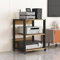 Multimedia-Ständer 3/4-stufiger beweglicher AV-Medienständer, Audio-Rack, Eck-TV-Ständer, CD-Player-Aufbewahrung, Stereo-Komponentenschrank mit höhenverstellbarem Holzregal für Zuhause/Büro/Kino, 19