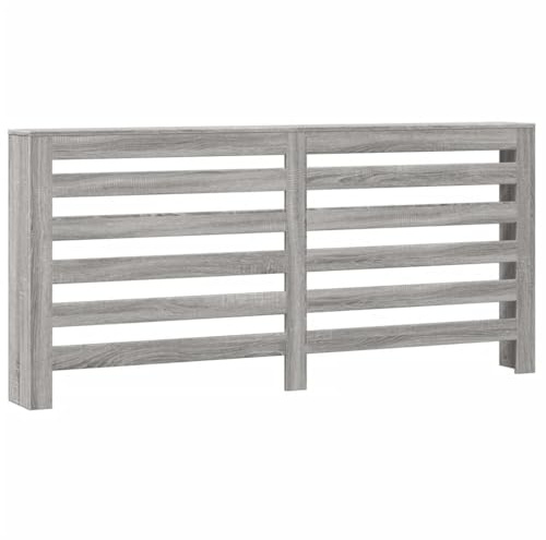 vidaXL Radiator Cover Grey Sonoma 175 x 20 x 82 cm Engineered Wood