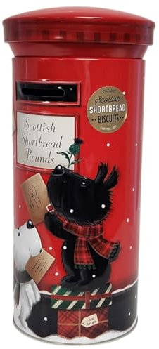Shortbread Biscuits in Postbox Tin Amazing for Kids & Adults Delicious Traditional Cookies in Collectible Postbox Tin