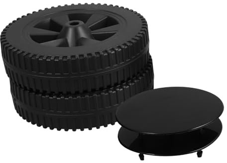 CANIGHT 2pcs 7 Inch Bbq Grill Wheels Covers Small Caster Wheels for Appliance Rollers Replacement Parts for Grill Cart Heat Wear Resistant Easy Install
