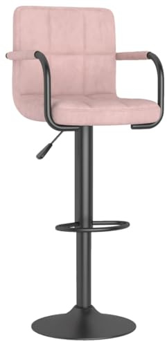 vidaXL Tabouret de Bar Rose Velours