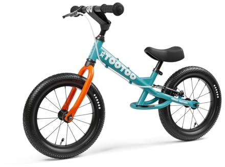 Yedoo TooToo XL - Laufrad für Kinder von 3 bis 6 Jahre, ab 95 cm Körperhöhe, mit Luftreifen 14/14, stabilem Rahmen, Fußstütze und zuverlässigen Bremsen, Reflexelementen, Zertifiziert, Gewicht 4,8 kg
