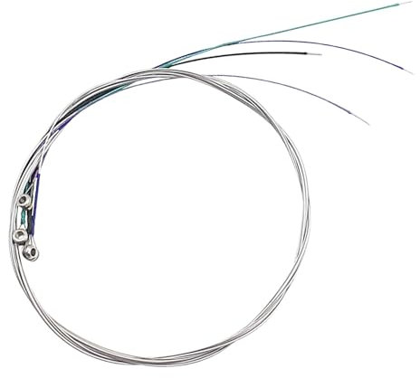 Ocastuted Saiten für Bratsche ersetzen,Saitensatz für Bratsche | 4X Silber-Nickel-Chrom-Saiten für Bratsche | Verstärktes Viola-Ersatzteil, passgenaues Instrumentenzubehör für Theater