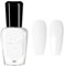 White Nail Polish - Pure White Nail Vanish - Quick Drying & Long Lasting Nail Polish - Milky White Nail Varnish - Natural Nail Polish DIY Nail Art Home No UV Needed