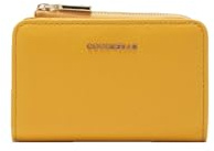 Coccinelle Leder Geldbörse Metallic Soft Wallet Soleado gelb