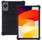 Silicone Tablet Case for Xiaomi Redmi Pad SE 11 inch Tablet with Full Coverage, Shockproof, Anti-scratch, Adjustable Stand, and Soft Silicone Cover,Black