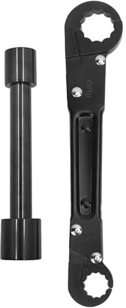 Qotolite Winkelstoppschlüssel -Kit Doppelte Rohrschlüssel und Winkel auf Spanner Sanitärwerkzeugen für Badezimmer Küchenspüle