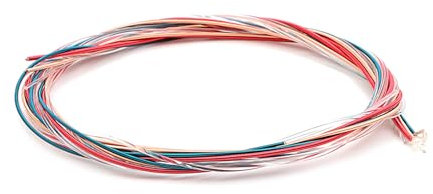 Juego de 6 cuerdas de repuesto para guitarra folk, color acústico