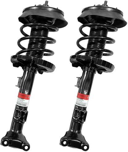 2x Vorne Stoßdämpfer ohne Elektronik für Mercedes C-Klasse W203 CL203 S203 | 2WD 2000–2008 mit Schraubenfeder und Domlagern A2033200830, A2033201130