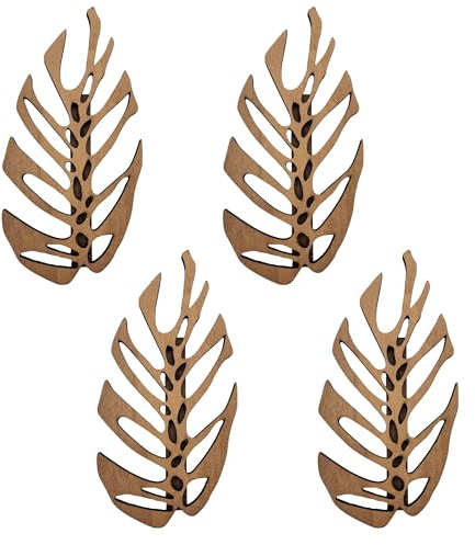 HAOBIN 4 pièces Support Plante Grimpantes en Bois Clip Plante Grimpante Support Mural pour Plantes Aide à l'escalade autocollante Plantes d'intérieur grimpantes Fixation Murale