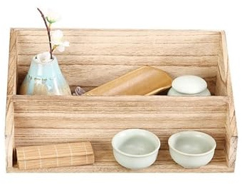 hongchenke34 Wall shelf Teacup Storage Cabinet, Wall-mounted Box, Miscellaneous Items Display Rack