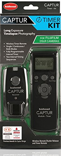 Hähnel - Captur Timer Kit Fuji - Two Timing Sequences - AA Battery Powered - Additional receivers available to fire multiple DSLR’s - Larger easy to read LCD