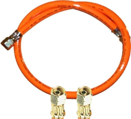 Tuyau de gaz propane 2 x 1/4 gauche (200 cm) – Standard (PVC) (pour les dimensions extérieures filetées d'environ 12-13 mm