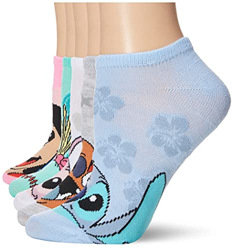 Disney Calcetín Informal (Pack de 5) para Mujer
