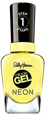 Miracle Gel Neon - 055 Lemon Chillo by Sally Hansen for Women - 0.5 oz Nail Polish