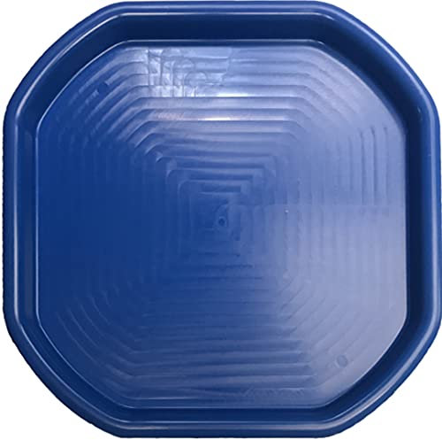 JMS we create smile - Children Kids Tuff Spot Colour Mixing Tray Large Plastic for Playing Toy Sand Pool Pit Water Game Animal Figures etc. - MADE IN UK (Blue)